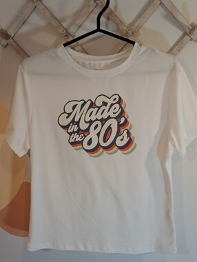 White 'Made in the 80s' Short Sleeve Tee